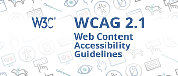 Logo de la WCAG 2.1, pautas de accesibilidad web.